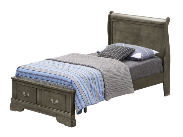Louis Phillipe - Full Storage Bed For Comfort - Gray