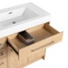 72" Freestanding Bathroom Vanity With Double Resin Sink Plywood Construction - Oak - Image 15