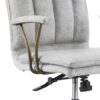Damir - Vintage Top Grain Leather Office Chair - Antique White / Vintage - Image 5
