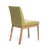 Contemporary Fabric Dining Chairs (Set of 2) - Green / Natural Oak - Image 5