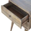 Curved Classic ed Nightstand - Gray Wash - Image 8