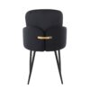 Dahlia - Contemporary Dining Chair (Set of 2) - Black / Gold - Image 5