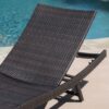 Kauai - Modern Style Wicker Chaise Lounge - Brown Multi - Image 8