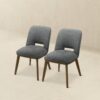 Blake - Dining Chair (Set of 2) - Brown / Dark Gray - Image 2