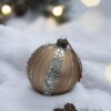 Christmas Ball Ornaments, Decorative Hanging Ball Christmas Tree Ornaments For Holiday Party Decorations (Set of 4) - Gold - Image 3