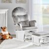 Madison - Glider And Ottoman - White - Image 4