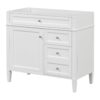 Bathroom Vanity Without Top Sink, Modern Bathroom Storage Cabinet With 2 Drawers And A Tip-Out Drawer, Frame (Not Include Basin Sink) - White - Image 5