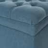 Juliana - Storage Ottoman With Stylish Designб Fabric And Birch Legs - Blue - Image 14