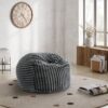 Sky Luxe - Minky Gunmetal Memory Foam Lounger - Gray - Image 3