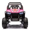 12V7A*2 30W*4 Four-Wheel Drive Leather Seat One Button Start, Forward And Backward, High And Low Speed, Music, Front Light, Power Display, Two Doors Can Open, 2.4G R / C, Seat Belt Four Wheel Absorber - Pink - Image 3