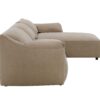 Veata - Suede Sectional Sofa With Right Hand Facing Chaise - Light Brown - Image 14