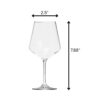 Tritan Lexington - Leadingware Wine Glass Set, Unbreakable 15Oz Bpa Free Plastic Wine Glasses (Set of 4) - Clear - Image 3