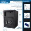 Dx200 Keypad Depository Safe - Black - Image 7
