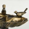 Outsunny - Antique Bird Bath With Pedestal Flower Planter Base, Vintage Style Decorative Birdbath, Bird Feeder Bowl & Planter Decoration Yard Statue - Bronze - Image 8