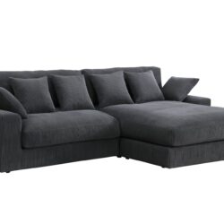 Mystic - Reversible Sectional Sofa Chaise - Dark Gray