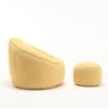 Bedding Bean Bag Sofa Chair High Pressure Foam Bean Bag Chair Adult Material With Padded Foam Padding Compressed Bean Bag With Footrest - Yellow - Image 22