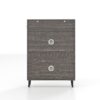Farmhouse Shoe Storage Cabinet With Barn Door Design, 2 Flip Drawers, Hooks - Dark Oak - Image 21