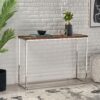 Console Table - Brown / Silver - Image 2