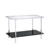 Angwin - Mirrored Faux Marble Console Table - Multi - Image 6