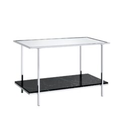 Angwin - Mirrored Faux Marble Console Table - Multi