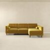 Christian - Sectional Sofa Right Facing - Dark Yellow - Image 4