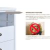 Safari - 5 Drawer Chest With Interlock Drawer Feature Drawer Slide And Interlock Pre-Assembly, Drawer Chest For Closet Tall Dressers For Bedroom Clothes Organizer Tool - Classic White - Image 7