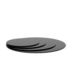 24" Round Tempered Glass Table Top Glass 1 / 4" Thick Round Polished Edge - Black - Image 11