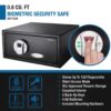 0 79 Cu Ft Biometric Security Safe - Black - Image 10