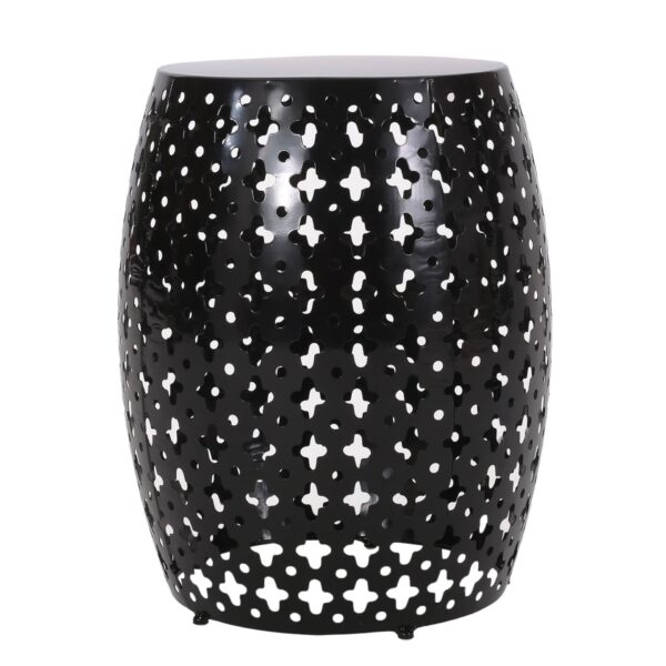 Metal End Table Large - Black