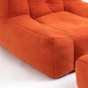 Fluffy Bean Bag Chair, Comfortable Bean Bag For Adults And Children, Super Soft Lazy Sofa Chair With Memory Foam And Ottoman, Indoor Modern Focus Bean Bag Chair For Living Room, Bedroom, Apartment - Red - Image 15