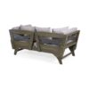 Outdoor Expandable Daybed With Water Resistant Cushion - Gray - Image 6