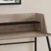Computer Desk For Home Office, Laptop, Storage Shelves, Contemporary & Modern - Taupe - Image 8