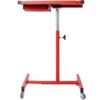 Adjustable Tear Down Work Table With Drawer For Garages, Repair Shops, And Diy, Portable, (4) 2.5" Swivel Casters, 220 Pound Capacity, Rubber Corners, Heavy Duty Steel - Red - Image 18