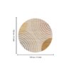 Rabbit - Washable Non - Slip Round Rug - Ivory / Light Brown - Image 6