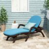 Mikael - Chaise Lounge With Cushion - Dark Brown - Image 2