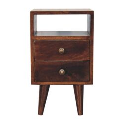 Mini Classic Bedside Table - Walnut