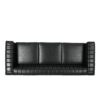 3 Seater Contemporary Design Sofa - Black - Image 8