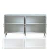 Modern Lacquered 4 Door Wooden Cabinet Sideboard Buffet Server Cabinet Storage Cabinet, For Living Room, Entryway, Hallway, Office, Kitchen And Dining Room - Champagne Silver - Image 10