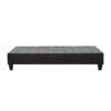 Full Size, Modern Upholstered Platform Bed Frame, Solid Wood & Plywood Construction - Dark Gray - Image 4