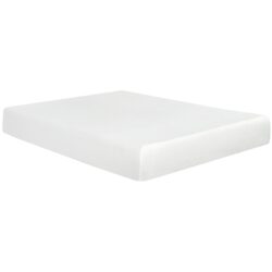 10" Plush Gel Memory Foam Mattress For California King Bed With Cooling Technology Aloe Vera Cover - White