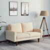 Stationary Loveseat - Beige - Image 5