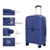 Expandable Hardshell Suitcase Double Spinner Wheels Pp Luggage Sets Lightweight Durable Suitcase With Tsa Lock, 3 Piece Set (20/24/28) - Navy - Image 6