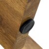 Minimalist Circular Coffee Table With Embedded Leg Design - White / Wood - Image 9