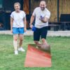 4X2 Ft Large Size Cornhole Board (Set of 2), Outdoor Game Board Set With 8 Bean Bags, Perfect For Lawn, Backyard, Beach, Park - Navy / Red / Brown - Image 11