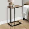 Accent Table, C - Shaped, Modern - Taupe - Image 2