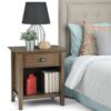 Acadian - Bedside Table - Rustic Natural Aged Brown - Image 9
