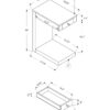Accent Table, C - Shaped Contemporary & Modern - Taupe - Image 6