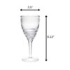 Swirl Bpa Free Acrylic Wine Glass (Set of 4) Unbreakable 12Oz Red & White Wine Glasses - Clear - Image 4