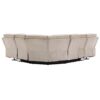 Modern Manual Reclining Living Room Furniture Set With USB Ports, Hidden Storage, Led Light Strip And 2 Cup Holders - Cream - Image 17