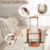 Hardshell Luggage Sets 3 Piece Carry - On Suitcase Double Spinner Wheels With Tsa Lock - White - Image 4